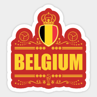 BELGIUM FOOTBALL GIFTS | VIGNETTE LINEART Sticker